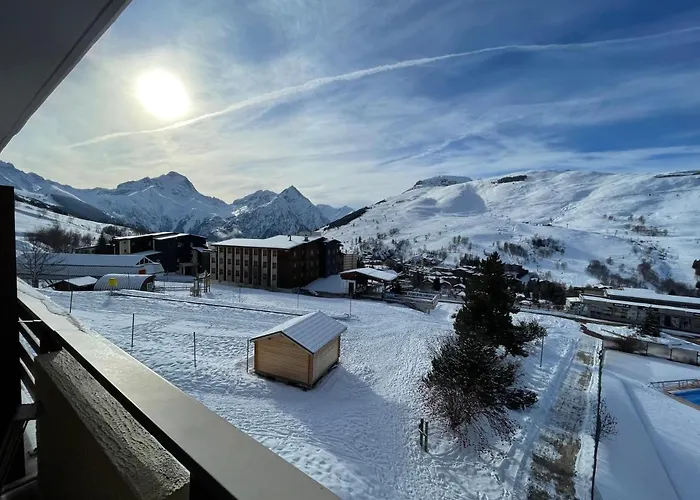 LOuréa studio 4 pers retour skis au pieds